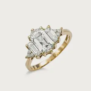 Three stone CZ ring